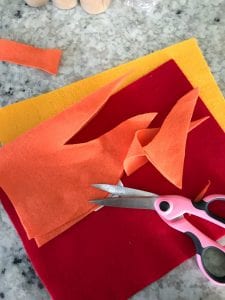 cutting fire out of felt