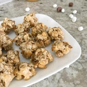 Peanut Butter & Chocolate Cereal Bites