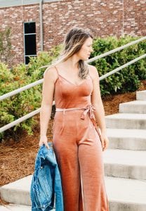 How to Wear a Velvet Jumpsuit