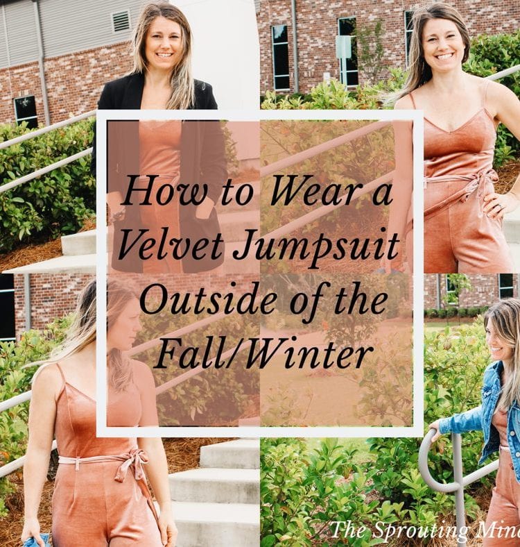 How to Wear a Velvet Jumpsuit
