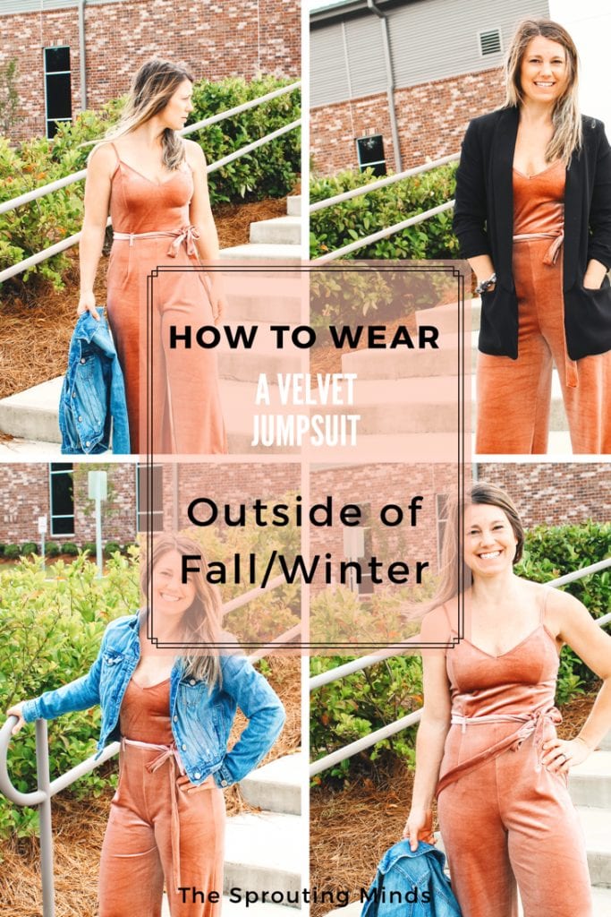 How to Wear a Velvet Jumpsuit