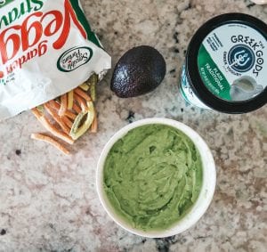 Creamy Avocado dip pre