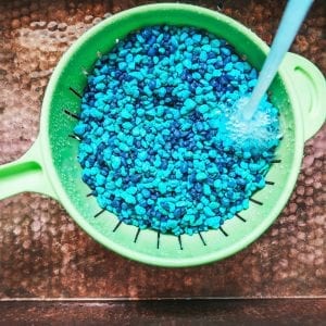 Washing Aquarium pebbles