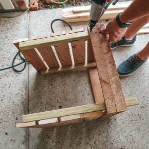 Attaching the side panels together
