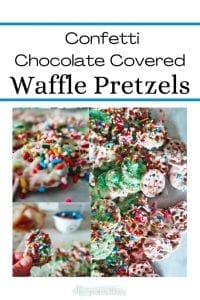 Confetti Chocolate Covered Waffle Pretzels