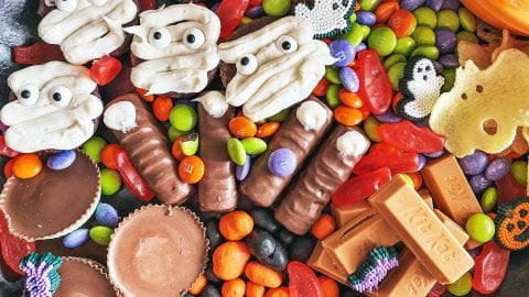 Halloween party charcuterie board