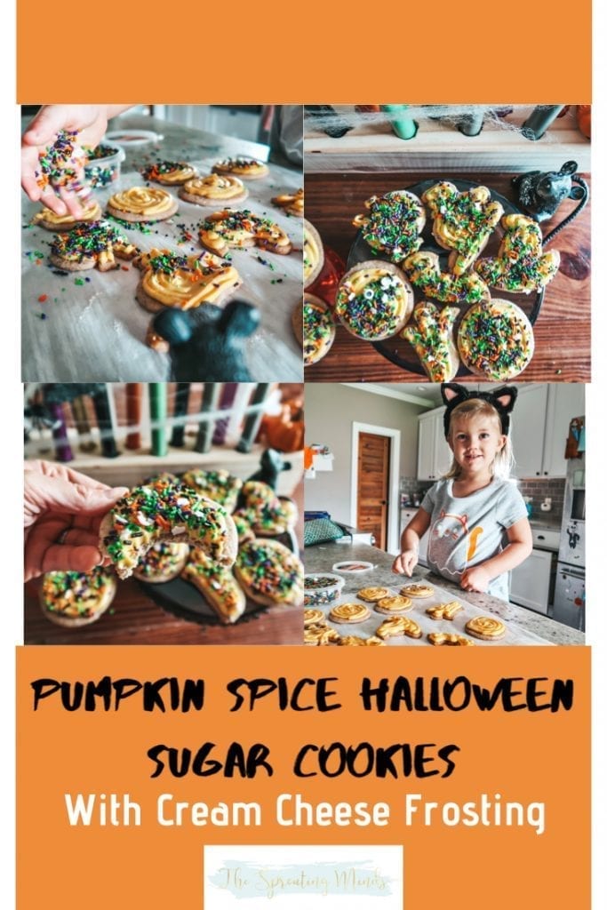 Pumpkin Spice Halloween Sugar Cookies