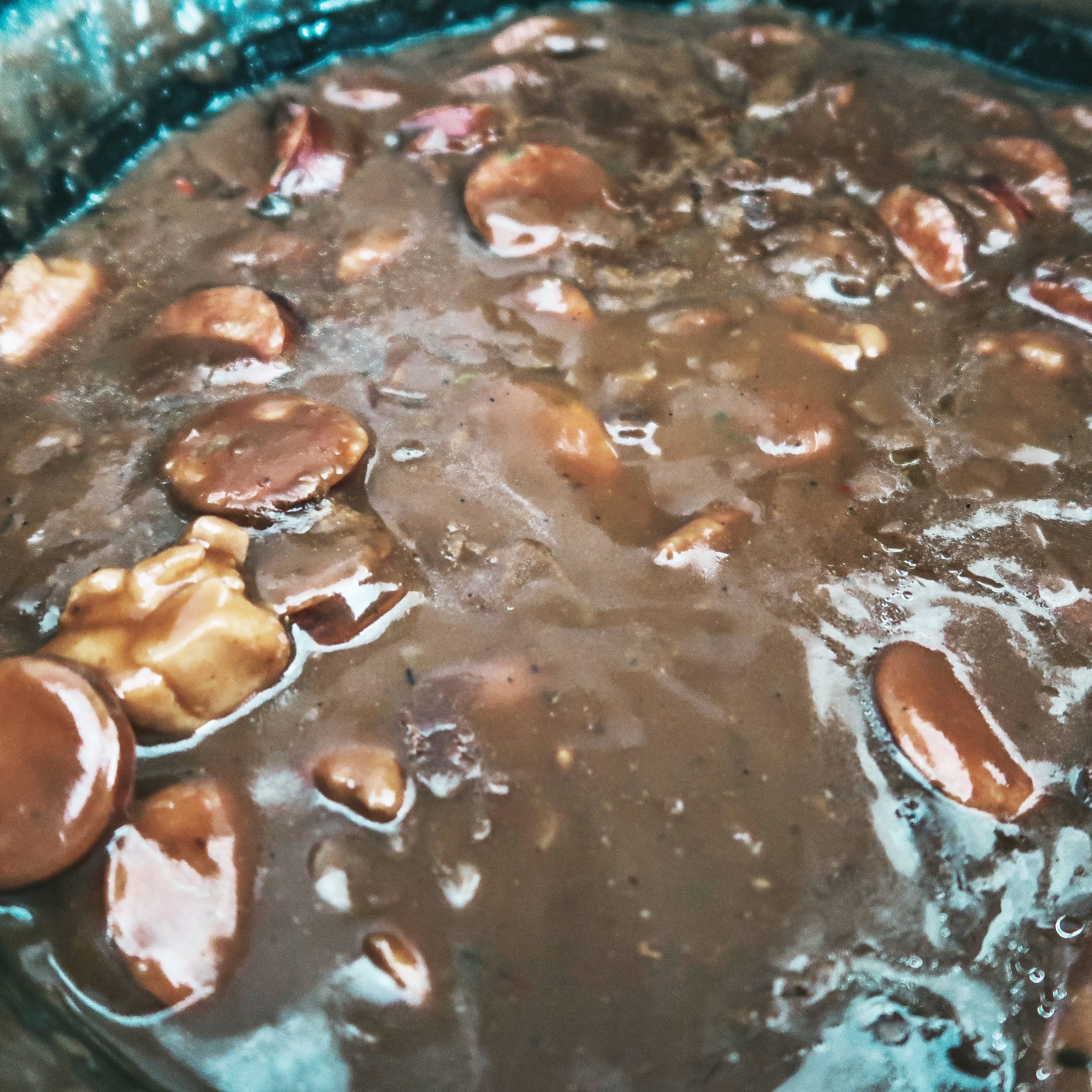 Easy and Quick Busy Night Gumbo heating up