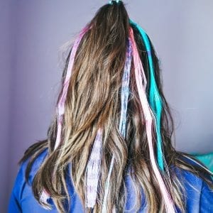 Hollywood Hair Extensions clipped in hair