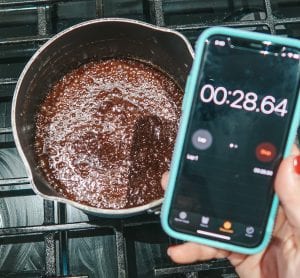 timing the rumbling boil