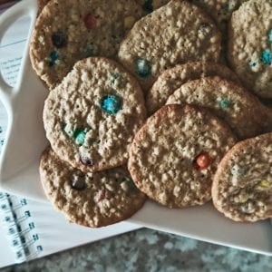 M&M Oatmeal Cookies