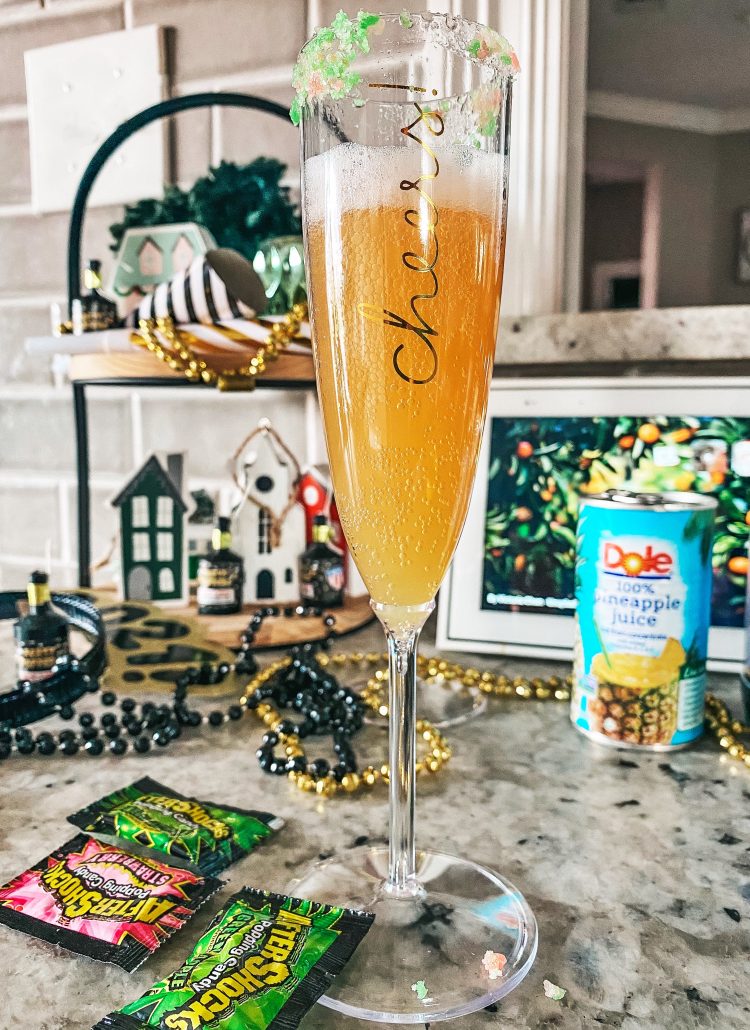 a sparkling drink for New Year's Eve