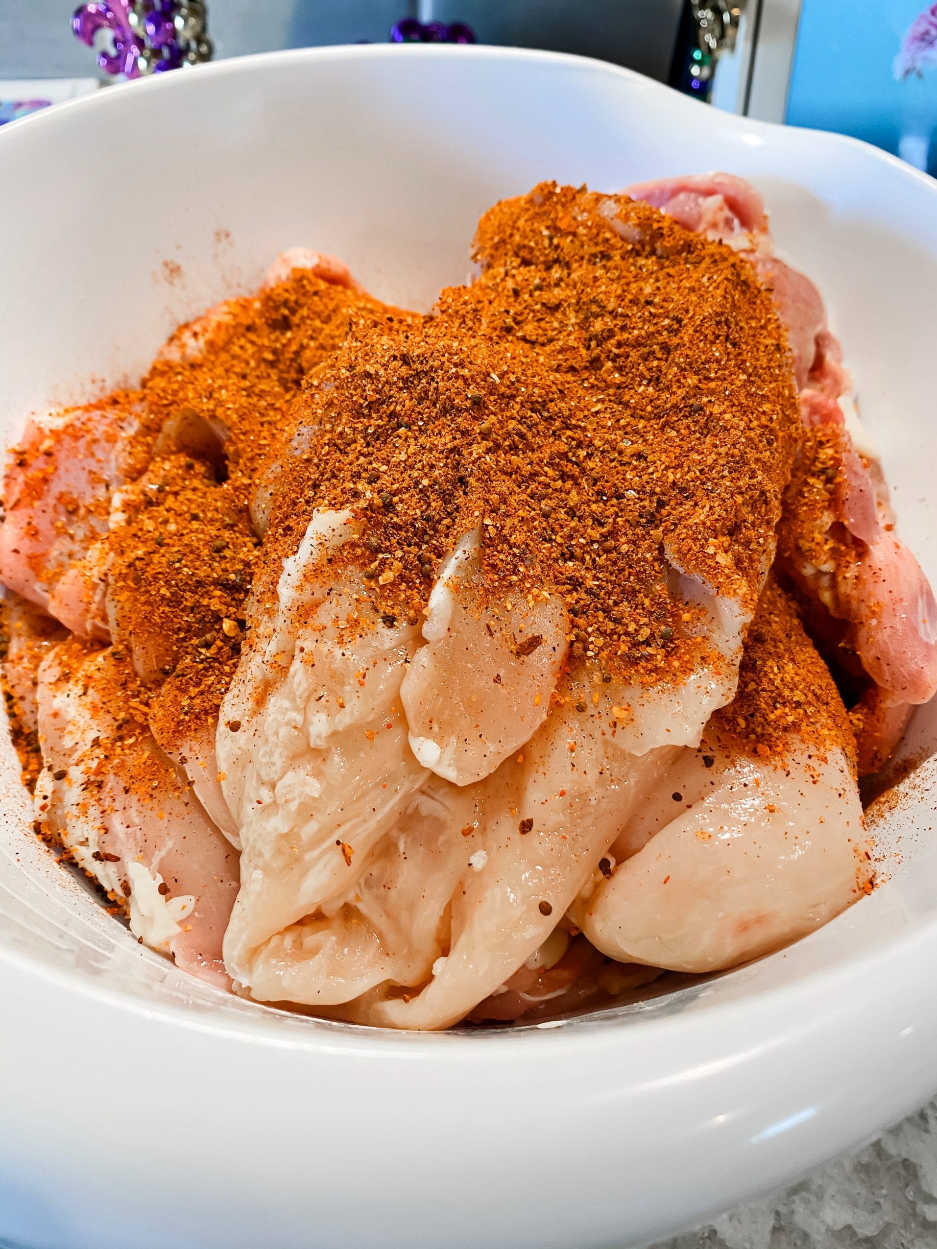 Crock Pot Hatch Chile Chicken and adding Stubbs seasonings