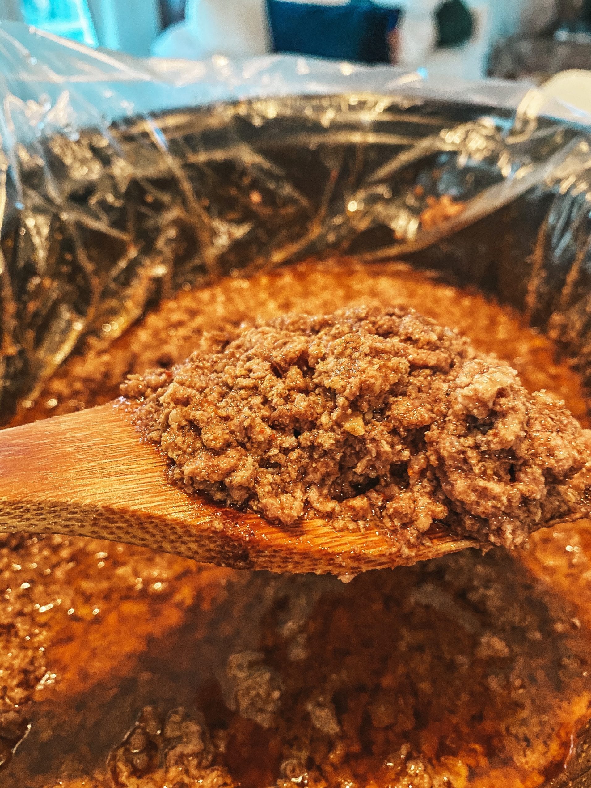 cooked ground beef taco meat