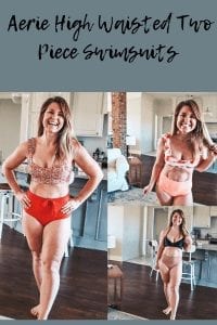 Aerie High Waisted Two Piece Swimsuits