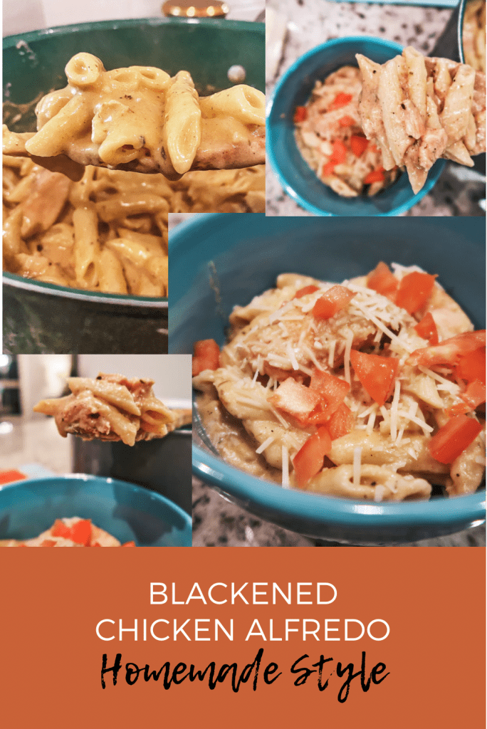 Blackened Chicken Alfredo Homemade Style