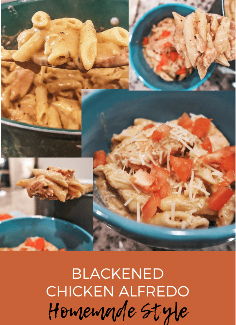 Blackened Chicken Alfredo Homemade Style