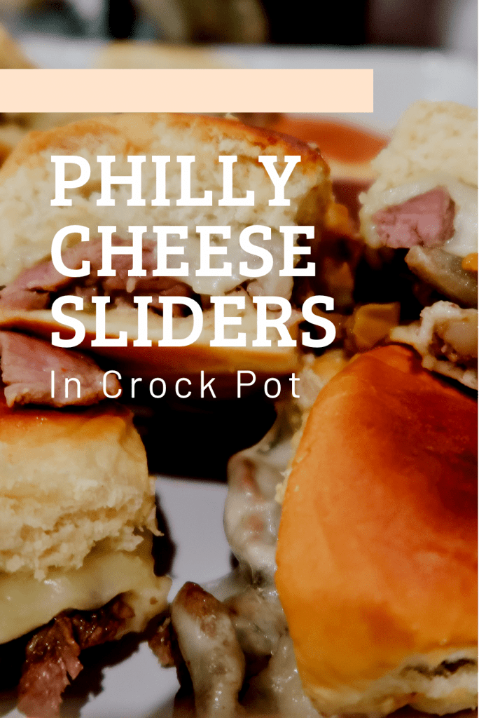 Philly Cheese Sliders in Crock Pot