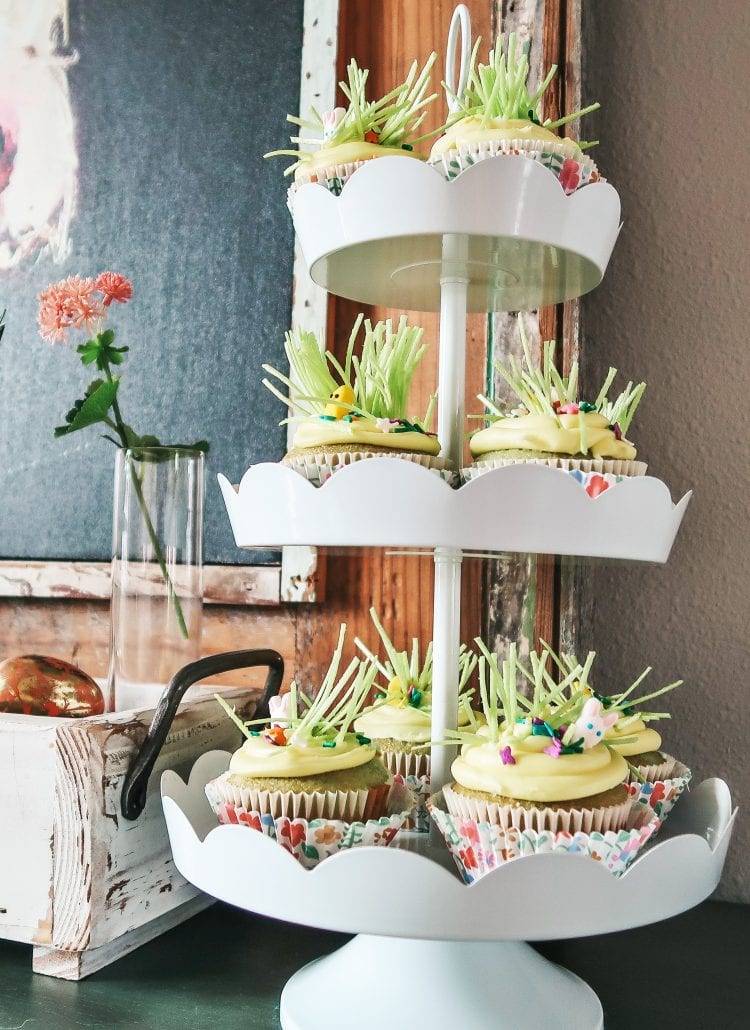 Spring Pinata Cupcakes on tier