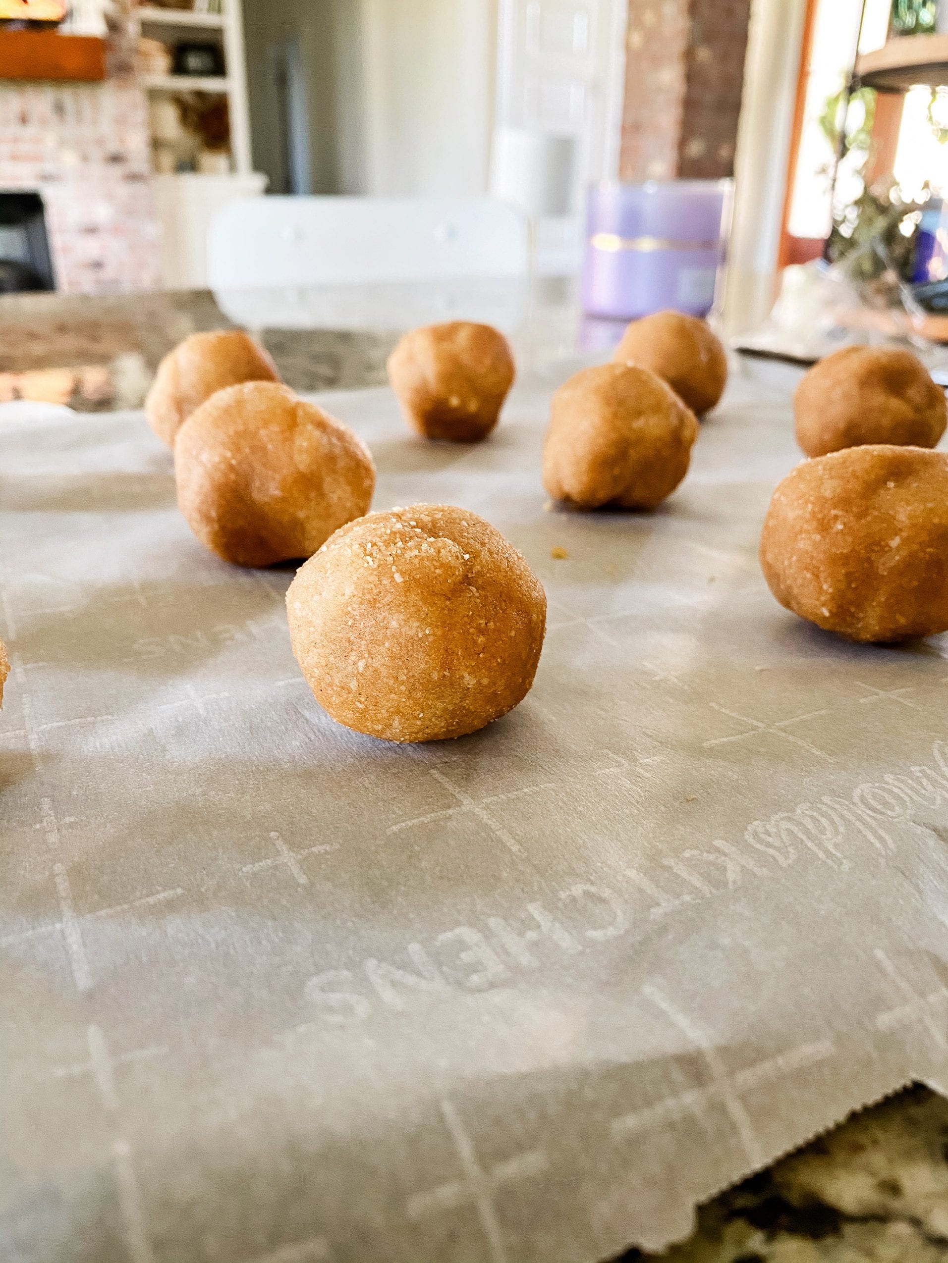 roll dough into balls