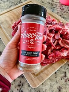 seasoning meat for philly cheese
