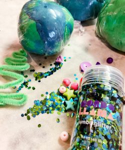 play dough kit with Earth Day theme