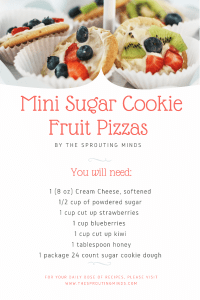 Mini Sugar Cookie Fruit Pizzas Pinterest Pin