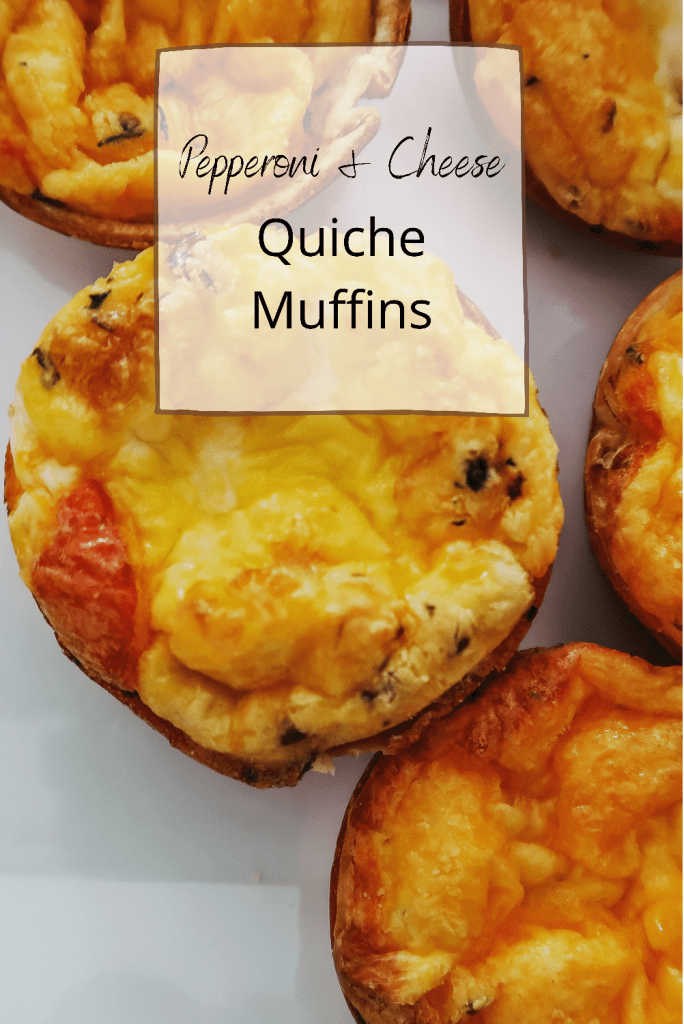 Pepperoni & Cheese Quiche Muffins