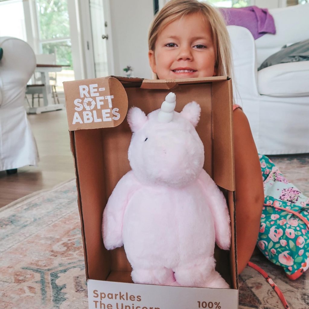 Christmas in July for Kids- ReSoftables Unicorn Stuffed Animal
