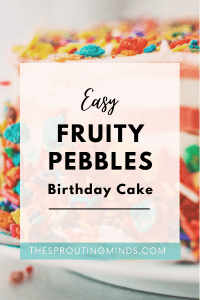 Easy Fruity Pebbles Birthday Cake