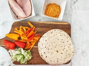 getting everything ready for turkey wrap ideas