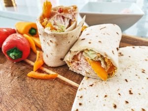 perfect school lunch turkey wraps