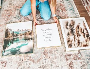 deciding on design for gold gallery wall frame ideas