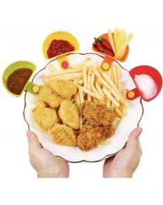 Dip clip bowl holder set