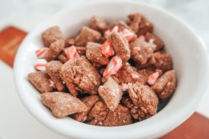 Holiday Red Velvet Peppermint Muddy Buddy Mix