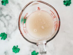 allowing the yeast to proof