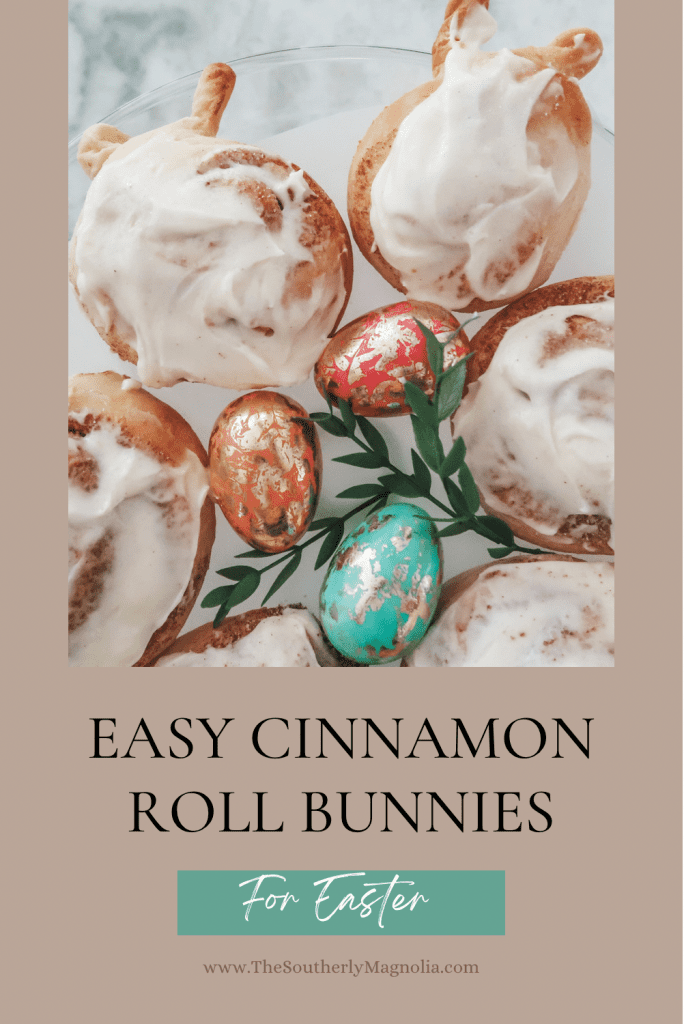 easy cinnamon roll bunnies for Easter recipe