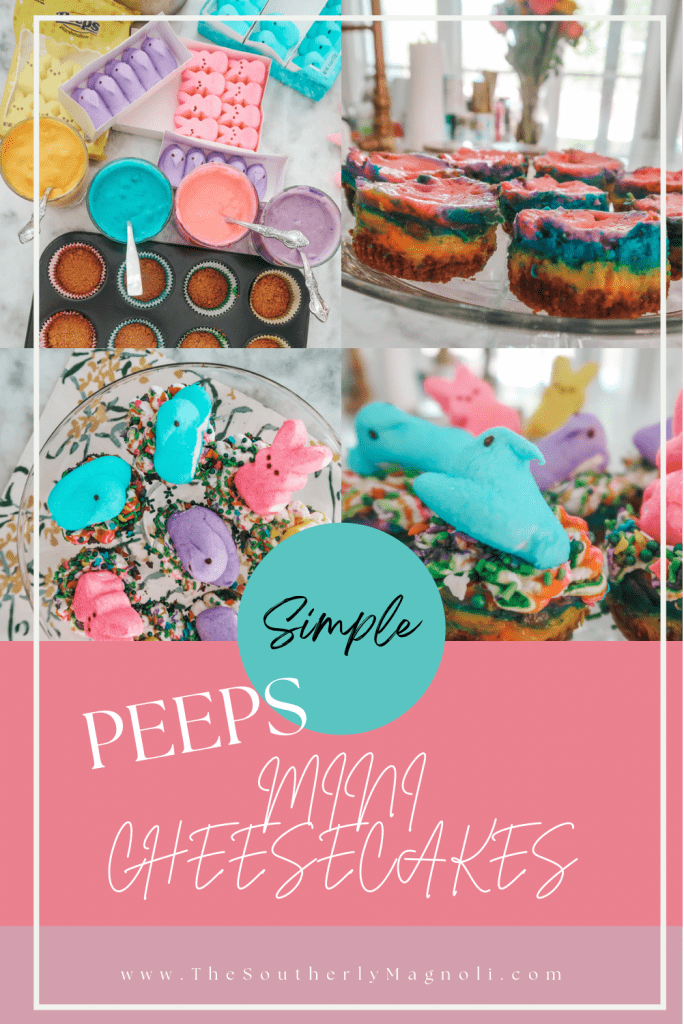Simple Peeps Mini Cheesecakes