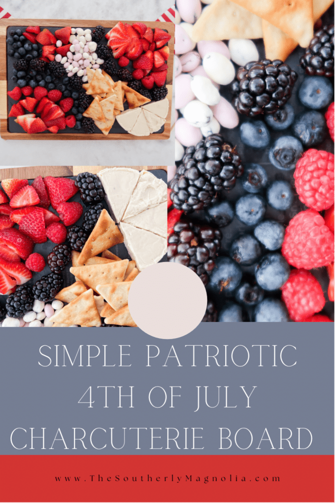 Simple Patriotic 4th of July Charcuterie Board