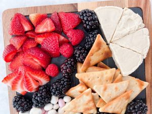 snack board to celebrate 4th of July