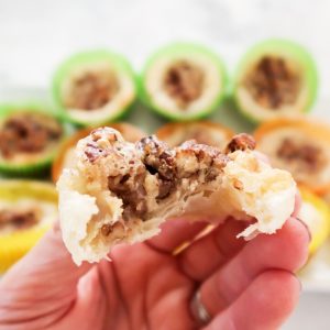 Festive Pecan Pie Puff Bites