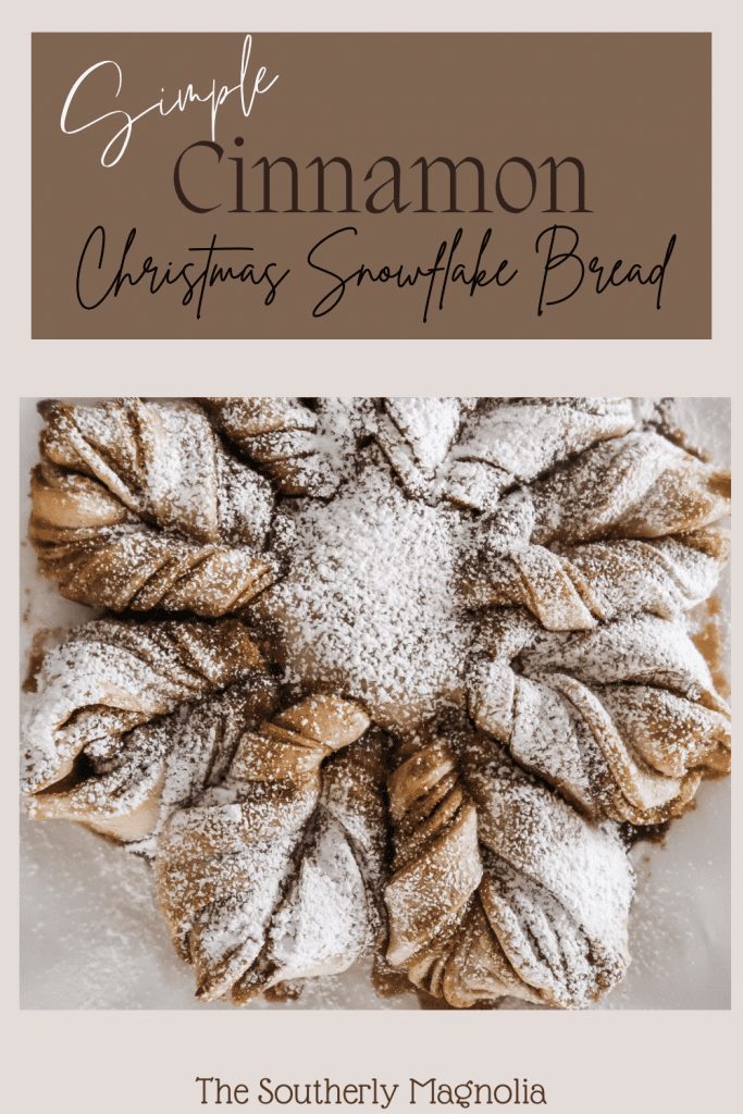 Simple Cinnamon Christmas Snowflake Bread Recipe