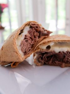 Easy French Dip Sandwich Wrap for air fryer