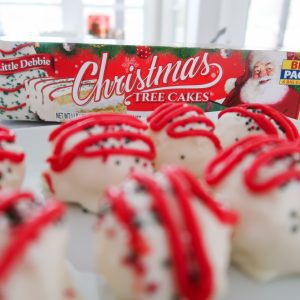 3 Ingredient Little Debbie Christmas Tree Cake Truffles