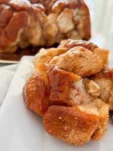 plated easy 4 ingredient monkey bread