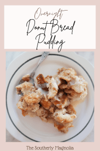 Overnight Donut Bread Pudding with White Chocolate Glaze Recipe