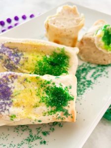 King Cake Air Fryer Egg Rolls