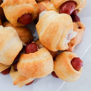 extra sharp cheddar cheese filled pigs in a blanket