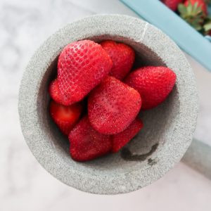 strawberries ready for smashing