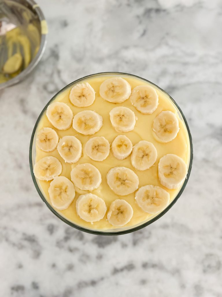 banana layer of the southern banana pudding